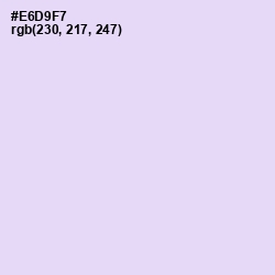 #E6D9F7 - Snuff Color Image