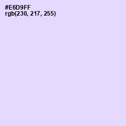 #E6D9FF - Snuff Color Image