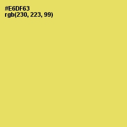 #E6DF63 - Goldenrod Color Image