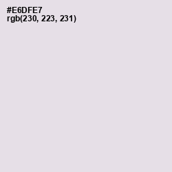 #E6DFE7 - Snuff Color Image