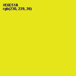 #E6E51A - Lemon Color Image