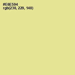 #E6E594 - Wild Rice Color Image