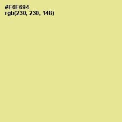 #E6E694 - Wild Rice Color Image