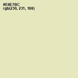 #E6E7BC - Fall Green Color Image