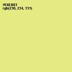 #E6EA83 - Sahara Sand Color Image