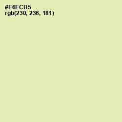 #E6ECB5 - Fall Green Color Image
