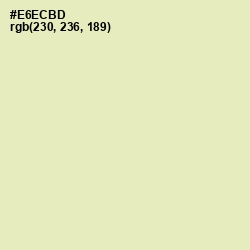 #E6ECBD - Fall Green Color Image