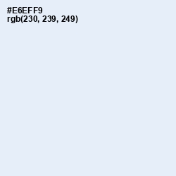 #E6EFF9 - Aqua Squeeze Color Image
