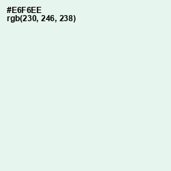 #E6F6EE - Apple Green Color Image