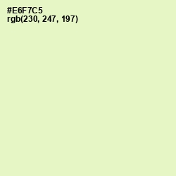 #E6F7C5 - Tusk Color Image