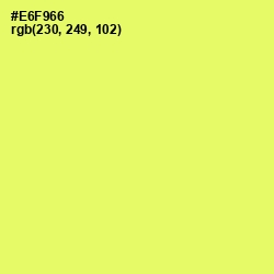 #E6F966 - Canary Color Image