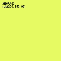 #E6FA63 - Canary Color Image