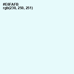 #E6FAFB - Lily White Color Image
