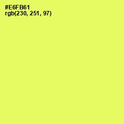 #E6FB61 - Canary Color Image
