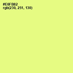 #E6FB82 - Mindaro Color Image