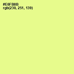 #E6FB8B - Mindaro Color Image