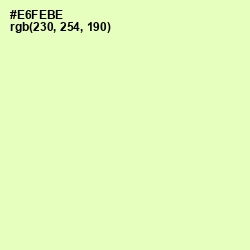 #E6FEBE - Australian Mint Color Image