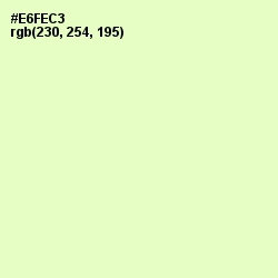 #E6FEC3 - Tusk Color Image