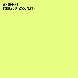 #E6FF81 - Honeysuckle Color Image