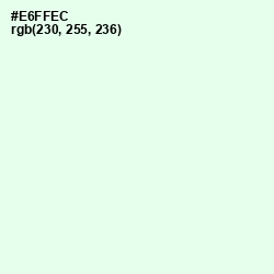 #E6FFEC - Hint of Green Color Image
