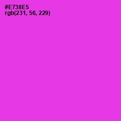 #E738E5 - Razzle Dazzle Rose Color Image