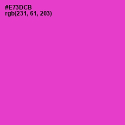 #E73DCB - Razzle Dazzle Rose Color Image