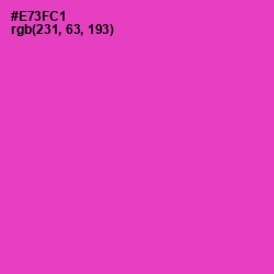 #E73FC1 - Razzle Dazzle Rose Color Image