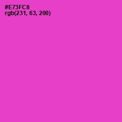 #E73FC8 - Razzle Dazzle Rose Color Image