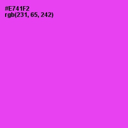 #E741F2 - Pink Flamingo Color Image