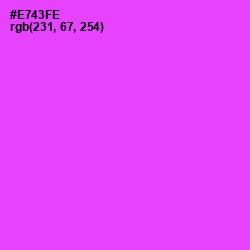 #E743FE - Pink Flamingo Color Image