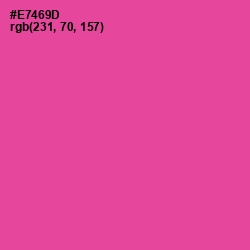 #E7469D - French Rose Color Image