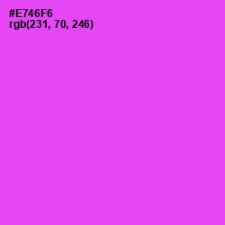 #E746F6 - Pink Flamingo Color Image