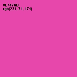 #E747AB - Brilliant Rose Color Image