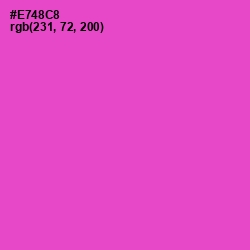 #E748C8 - Fuchsia Pink Color Image