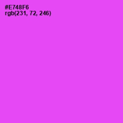 #E748F6 - Pink Flamingo Color Image