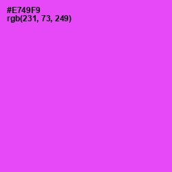 #E749F9 - Pink Flamingo Color Image