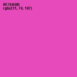 #E74ABB - Brilliant Rose Color Image