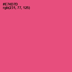 #E74D7D - Mandy Color Image