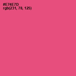 #E74E7D - Mandy Color Image