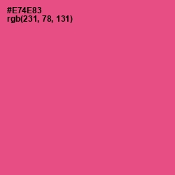 #E74E83 - French Rose Color Image