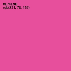 #E74E9B - French Rose Color Image