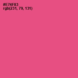 #E74F83 - French Rose Color Image