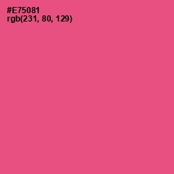#E75081 - French Rose Color Image
