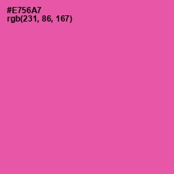 #E756A7 - Brilliant Rose Color Image