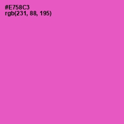 #E758C3 - Orchid Color Image