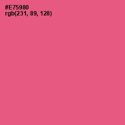 #E75980 - French Rose Color Image