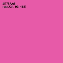 #E75AA8 - Brilliant Rose Color Image