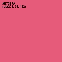 #E75B7A - Wild Watermelon Color Image