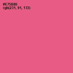 #E75B85 - French Rose Color Image