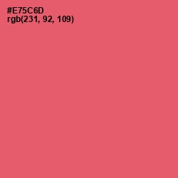 #E75C6D - Mandy Color Image